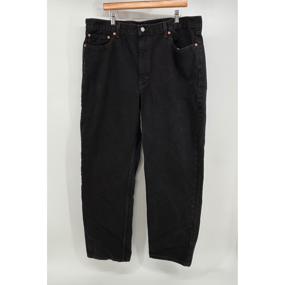 Levi's 550 Relaxed Fit Jeans Men's 40x32 Straight Leg Black 100% Cotton